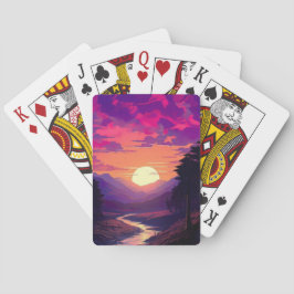 Baralho Horizontes Roxos Sobre O Vale Do Rio