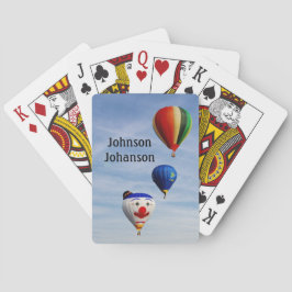 Baralho Hot Air Ballooning 3 balloons in sky 