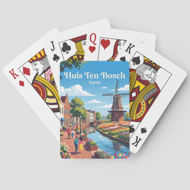 Baralho Huis Ten Bosch Japão (Verso)