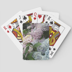 Baralho Hydrangea Flowers Blue Pink Classic Play Cards