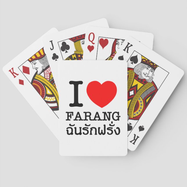 Baralho I Heart (Love) Farang (Verso)