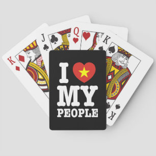 Baralho I Heart (Love) My Viet Pessoas