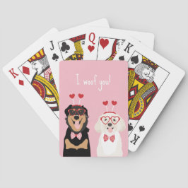 Baralho I Wooyou Namorados Cachorro Rottweiler Maltipoo Pu