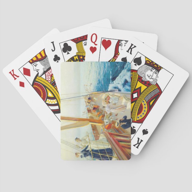 Baralho Iate no Mediterrâneo (por J.L. Stewart) (Verso)