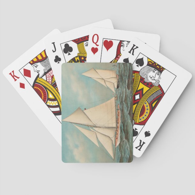 Baralho Iates de Vintage Náutica #1 (Verso)