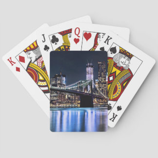 Baralho Ideia da reflexão da ponte de Brooklyn de New York