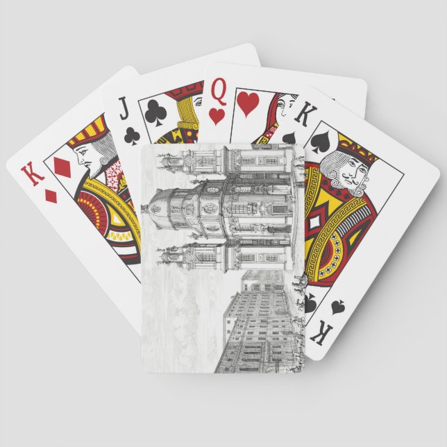 Baralho Igreja de Notre Dame, Salzburg, Áustria, 'de (Verso)