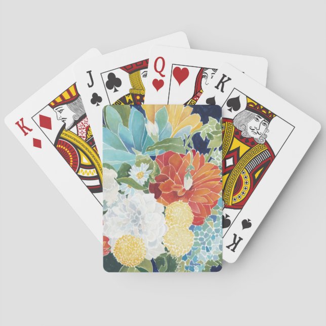 Baralho III floral da meia-noite (Verso)