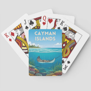 Baralho Ilhas Cayman Viagens Antigas Natureza Subaquática