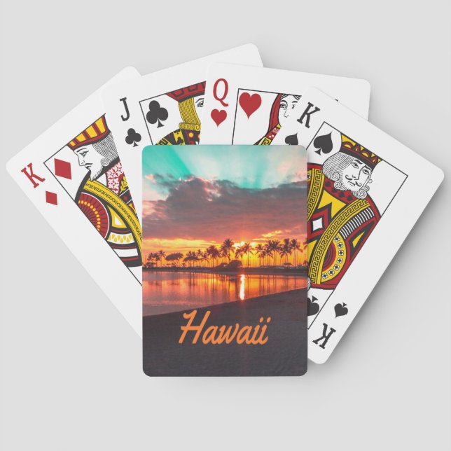 Baralho Ilhas Havaianas de Praia do Havaí (Verso)
