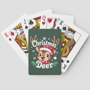 Baralho Ilustração Bela de Cerveja de Natal