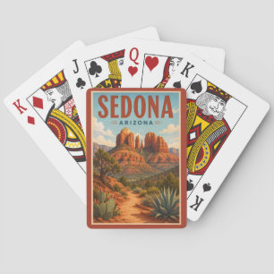 Baralho Ilustração da Rocha da Catedral de Sedona Arizona