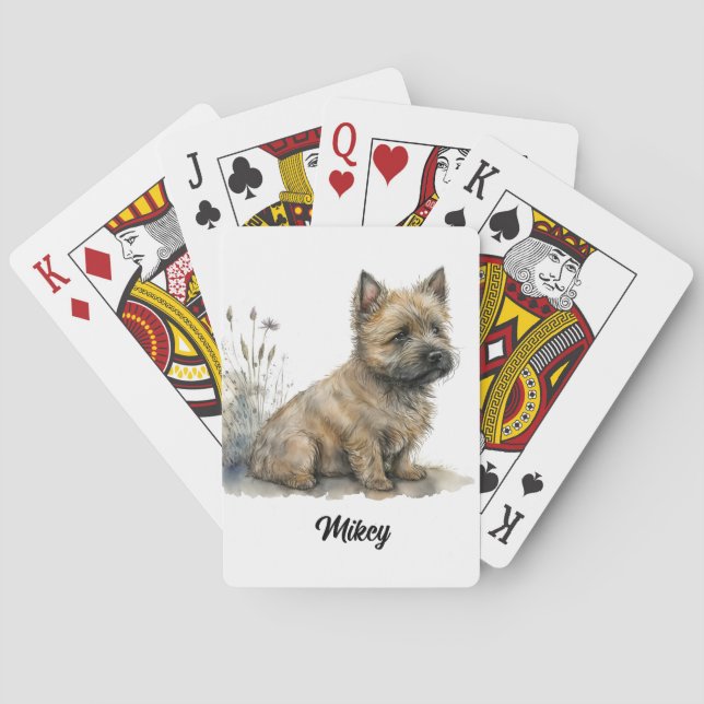 Baralho Ilustração de Cachorro Fofo - Cairn Terrier (Verso)