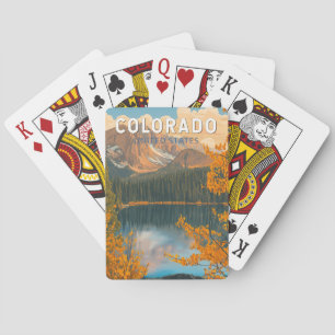 Baralho Ilustração de Viagem de Arte Vintage do Colorado