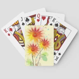 Baralho Ilustração Floral Moderna