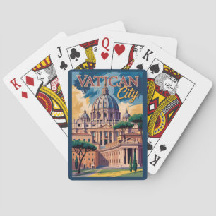 Baralho Ilustração Pintura da Cidade do Vaticano Arte de V