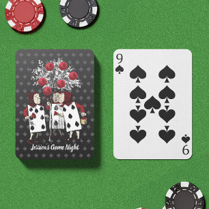 Baralho Ilustração Vintage Colorida Cartões Alice