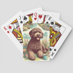 Baralho Ilustração Vintage Lagotto Romagnolo