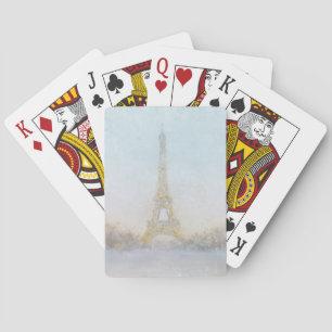 Baralho Imagem da aguarela   de Eiffel Towe