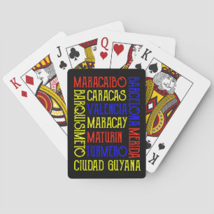 Baralho Imagem Fotográfica de Nomes de Cidade de Caracas n