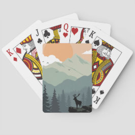 Baralho Imagens Vintage da Paisagem de Montana