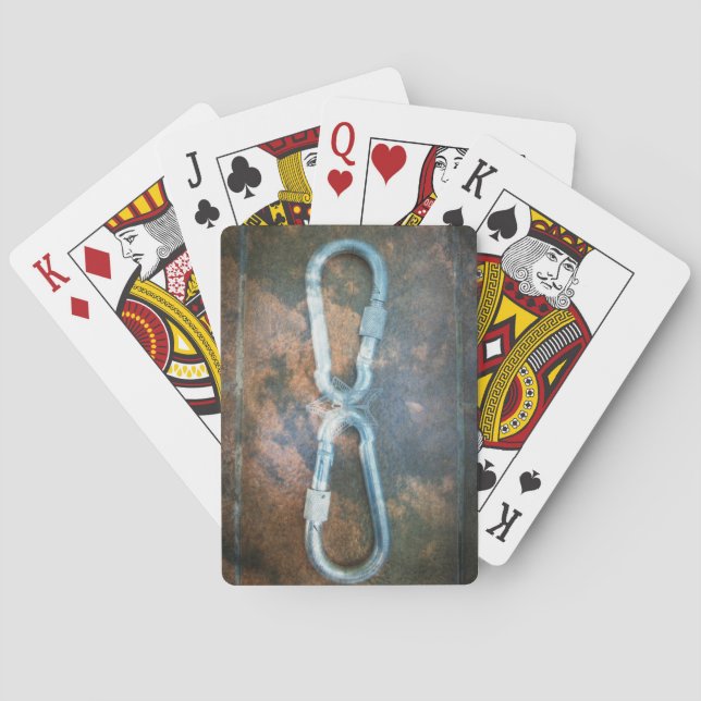 Baralho Impressão artística de Carabiners ligados (Verso)