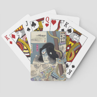 Baralho Impressão de Woodblock do japonês por Kunichika