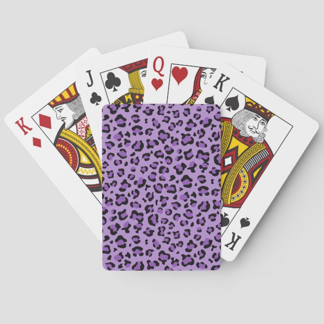 Baralho Impressão Leopardo, Manchas Leopardo, Leopardo Rox (Verso)