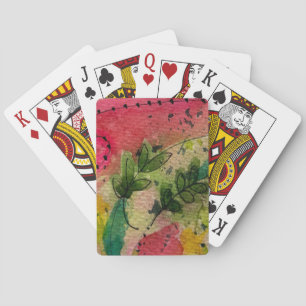 Baralho Impressionismo De Abstrato De Aquarelas E Tintas
