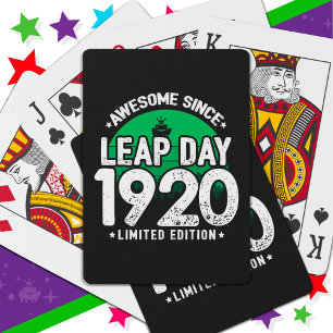 Baralho Incrível Desde 1920 Dia do Salto Ano Fev 29 Aniver