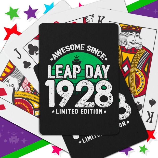 Baralho Incrível Desde 1928 Dia do Ano Leap Fev 29 Anivers (Criador carregado)