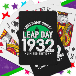 Baralho Incrível Desde 1932 Dia do Ano Leap Fev 29 Anivers