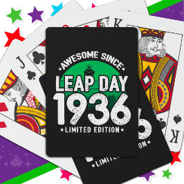Baralho Incrível Desde 1936 Dia do Ano Leap Fev 29 Anivers