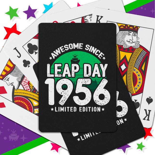 Baralho Incrível Desde 1956 Dia do Ano Leap Fev 29 Anivers (Criador carregado)