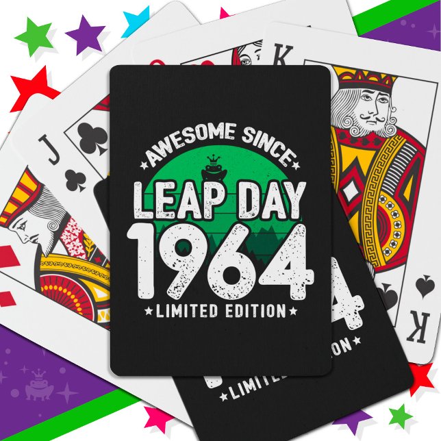Baralho Incrível Desde 1964 Dia do Ano Leap Fev 29 Anivers (Criador carregado)