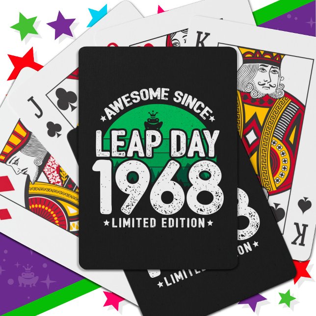 Baralho Incrível Desde 1968 Dia do Ano Leap Fev 29 Anivers (Criador carregado)