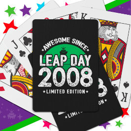Baralho Incrível Desde 2008 Dia do Ano Leap Fev 29 Anivers