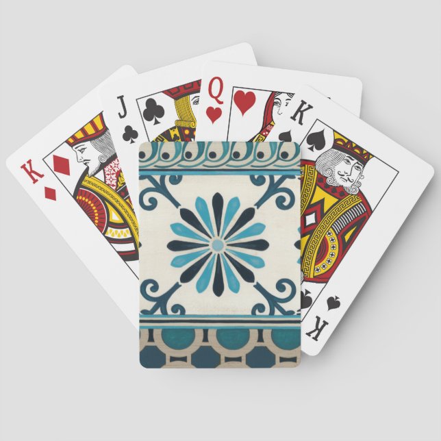 Baralho Indigo Frieze II não embelezado (Verso)