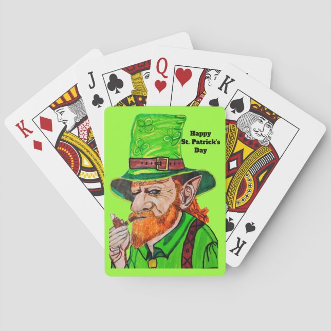 Baralho IRISH LEPRECHAUN playing cards (Verso)