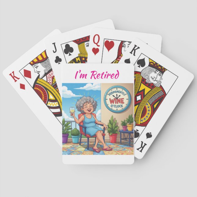 Baralho It's Wine O'Clock (Verso)