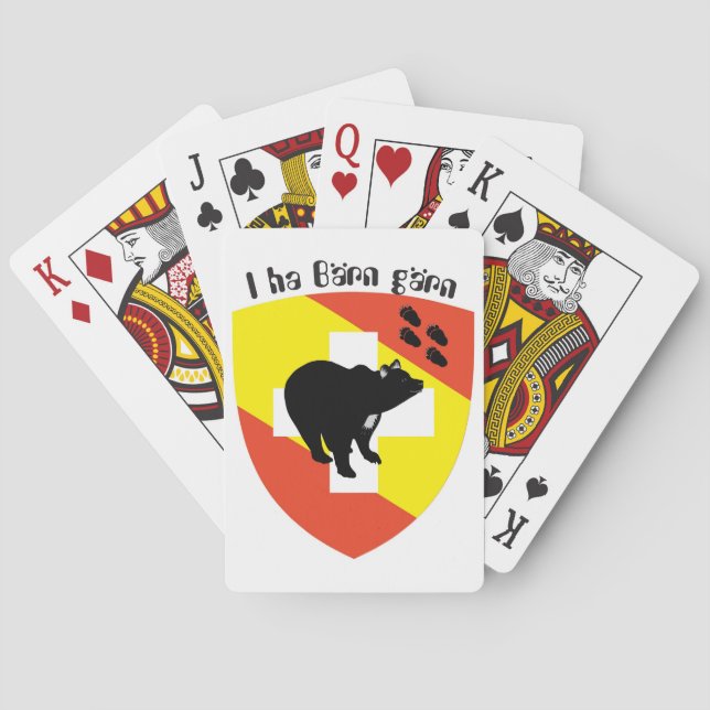 Baralho J ha Bärn gärn cartas de jogar (Verso)