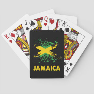 Baralho Jamaica Retro WaterColor Jamaican Flag