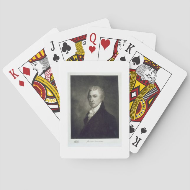 Baralho James Monroe, 5 dos Estados Unidos (Verso)