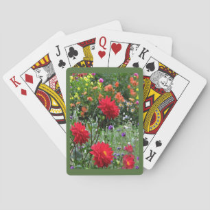 Baralho Jardim de cartões de jogo das flores da dália