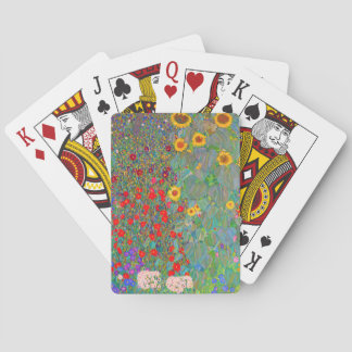 Baralho Jardim de Fazenda de Gustav Klimt com girassóis