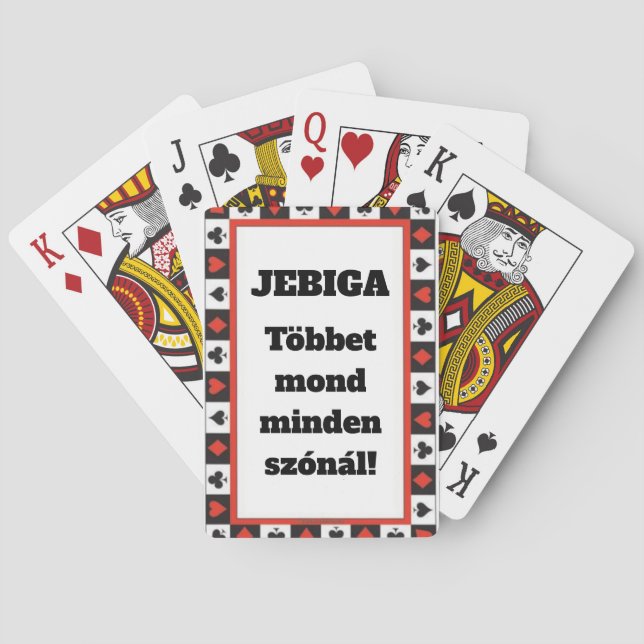 Baralho JEBIGA Többet mond minden szónál! kártyapakli (Verso)