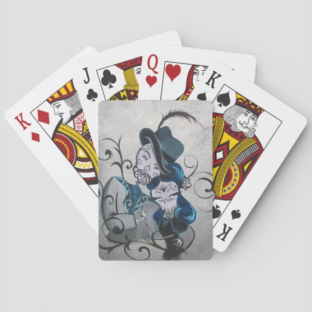 Baralho Jessica Cruz Forever In Love jogando cartas (Verso)