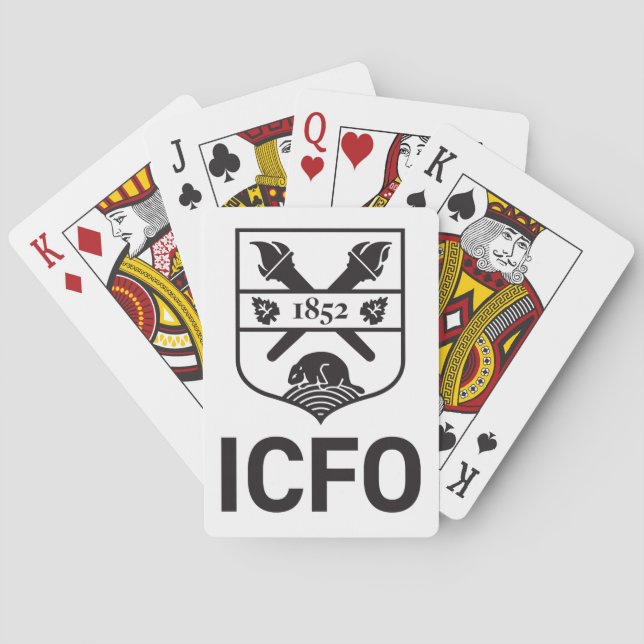Baralho Jeu de cartes de l'ICFO (Verso)