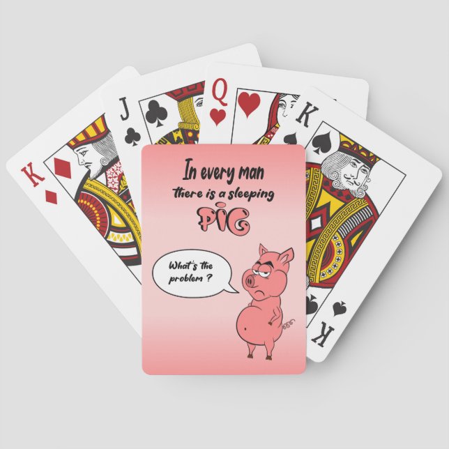 Baralho Jeu De Cartes Ronchon le cochon (Verso)