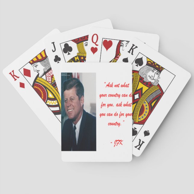 Baralho JFK & Citação Não Pergunte (Verso)